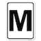 Signmission Sign with Letter M Heavy-Gauge Aluminum Rust Proof Parking Sign A-1824-22940 - alternate 1
